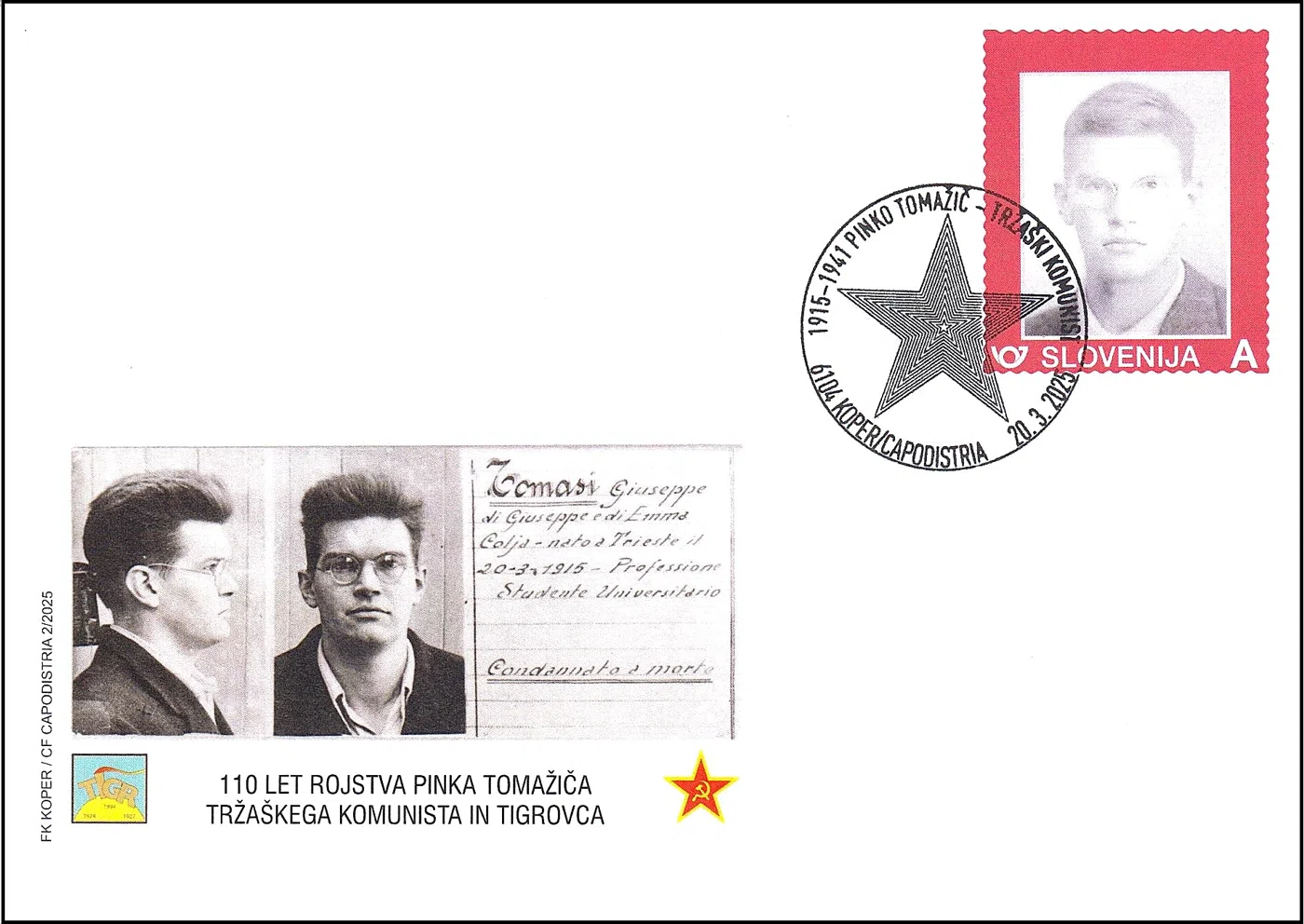 1915 - 1941 PINKO TOMAŽIČ - TRŽAŠKI KOMUNIST
