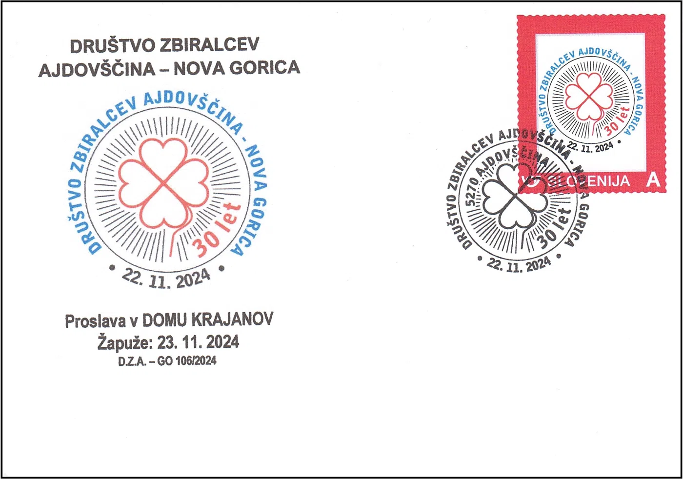 30 LET DRUŠTVO ZBIRALCEV AJDOVŠČINA - NOVA GORICA