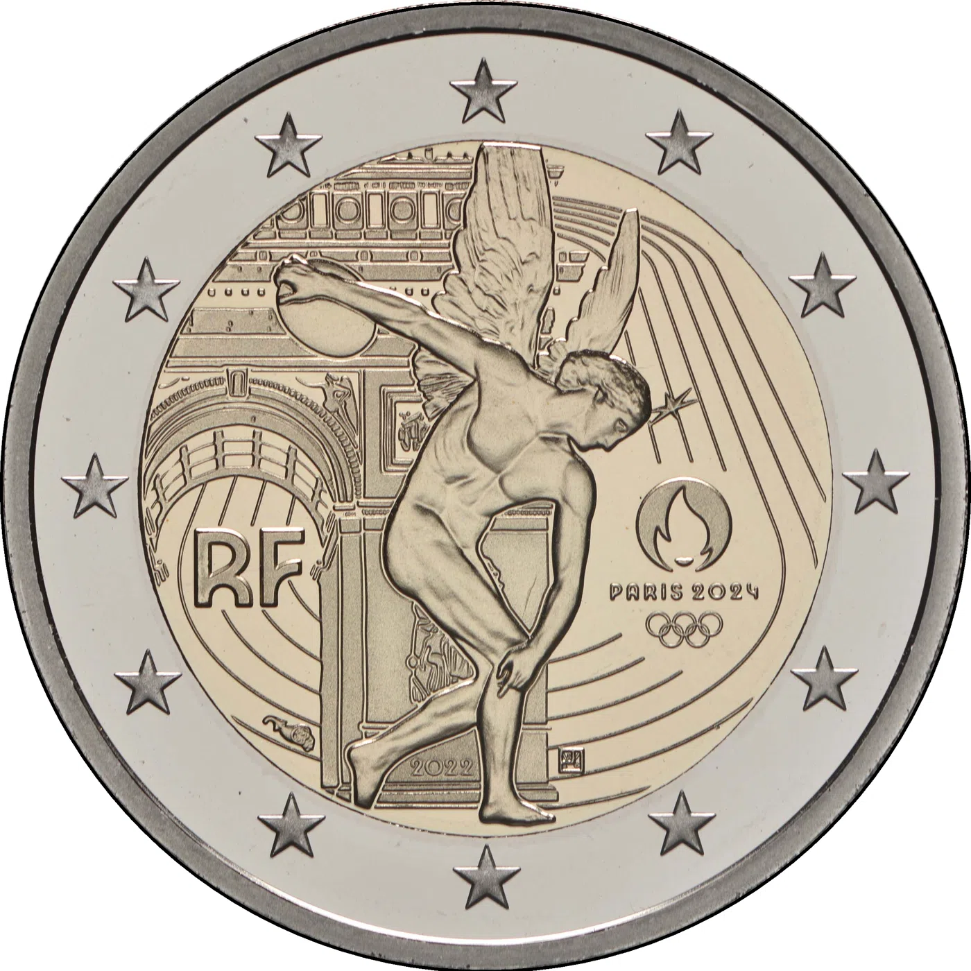 OLIMPIJSKE IGRE PARIZ 2024 - GENIJ IKONIČNI LIK FRANCOSKE NUMIZMATIKE