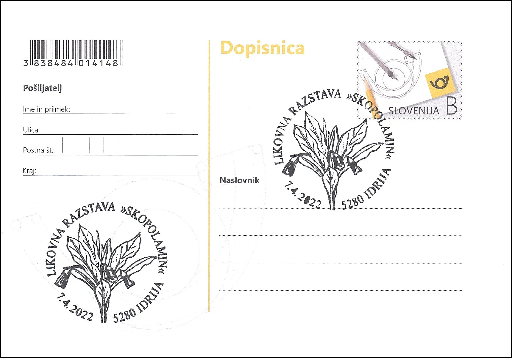 LIKOVNA RAZSTAVA " SKOPOLAMIN "