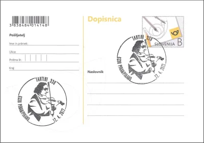 330. OBLETNICA ROJSTVA GIUSEPPEJA TARTINIJA