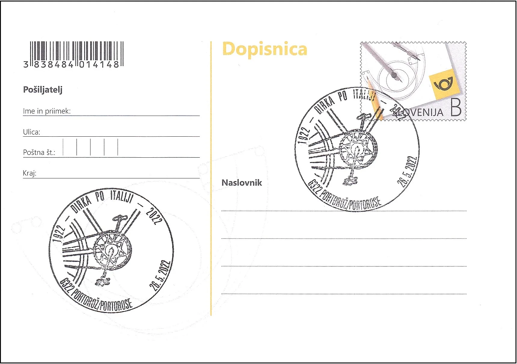1922 - DIRKA PO ITALIJI - 2022