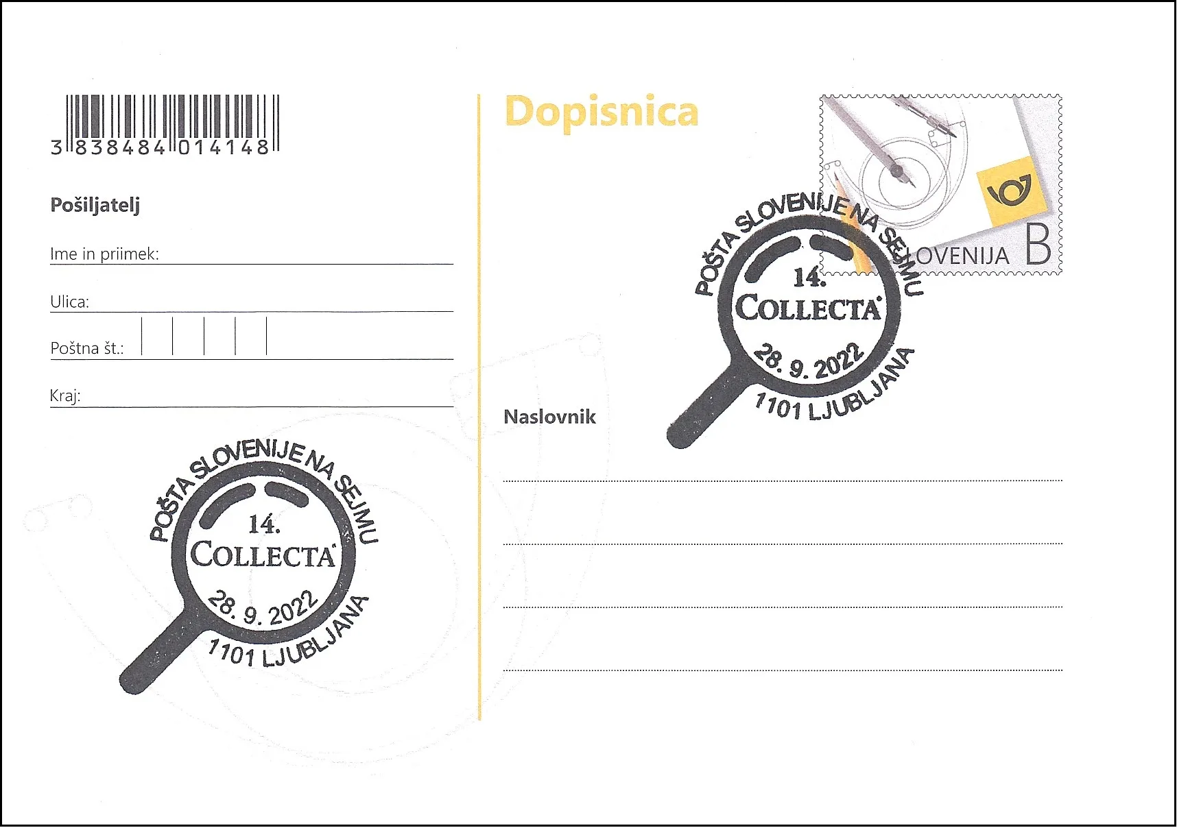 POŠTA SLOVENIJE NA SEJMU COLLECTA 2022